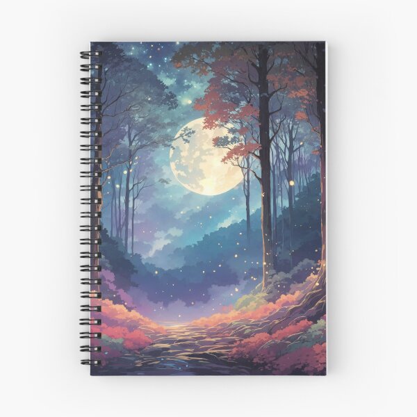Item preview, Starry Whispers: Moonlit Forest with Gentle Mist designed and sold by Ngea.