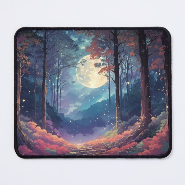 Item preview, Starry Whispers: Moonlit Forest with Gentle Mist designed and sold by Ngea.
