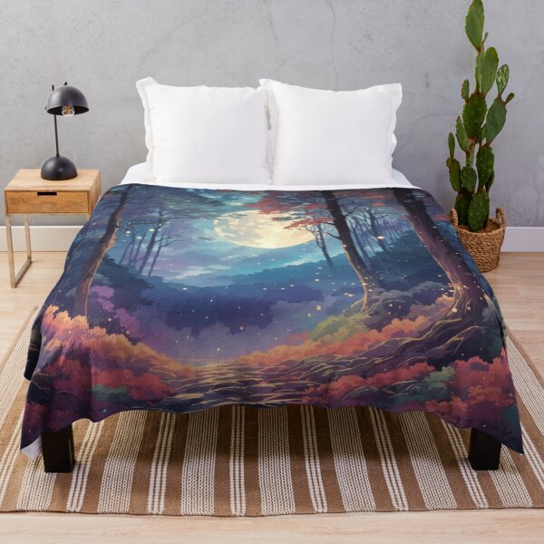 Item preview, Starry Whispers: Moonlit Forest with Gentle Mist designed and sold by Ngea.
