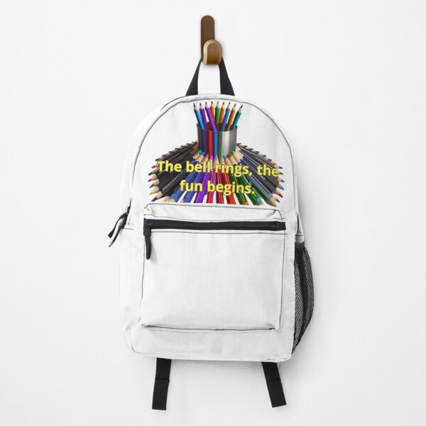 Item preview, THE BELL RINGS THE FUN BEGINS-BACK TO SCHOOL STUDENT TEACHER PRINCIPAL designed and sold by carlos crane.