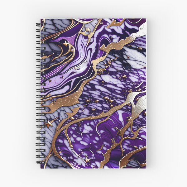Item preview, Silver & Purple Marble Symphony #4 designed and sold by BirdsnStuff.