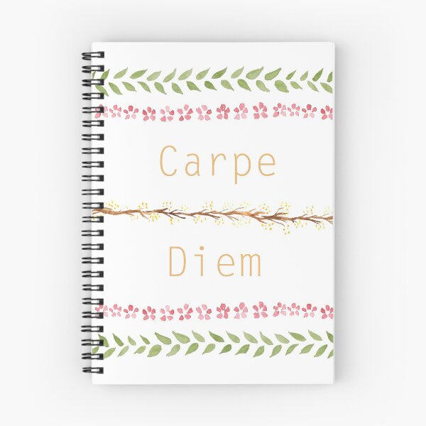 Item preview, Carpe Diem! - watercolour pattern typography quote designed and sold by aestheticsaloni.