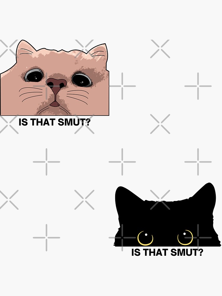 Aperçu 3 sur 3. Sticker avec l'œuvre c'est de la cochonnerie ? joli pack de chats furtifs créée et vendue par catdiasart.