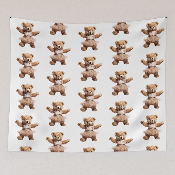 Item preview, Cute Dancing Teddy Bear in Dress Design designed and sold by CuteopiaGallery.