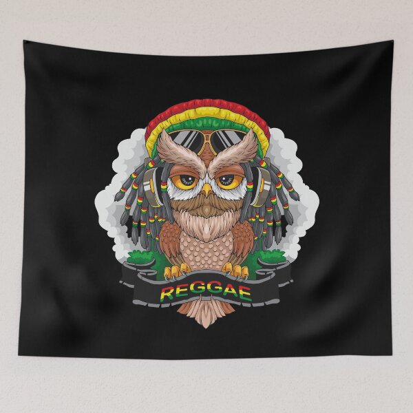 Item preview, Jamaican Reggae Owl Pattern Collection - Vibrant Island Vibes! designed and sold by ArtStile.