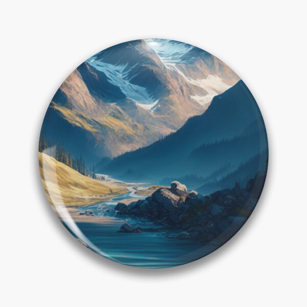 Item preview, Mountains, Forest and River View designed and sold by vitalinari.
