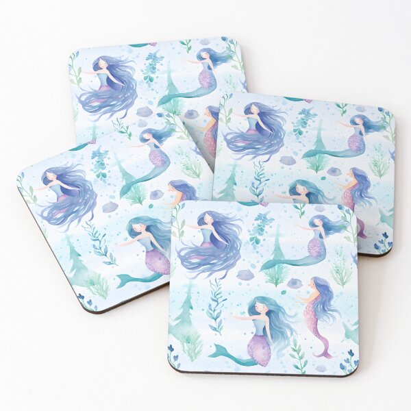 Item preview, Mermaids Pattern 6 designed and sold by DigitalPatternx.