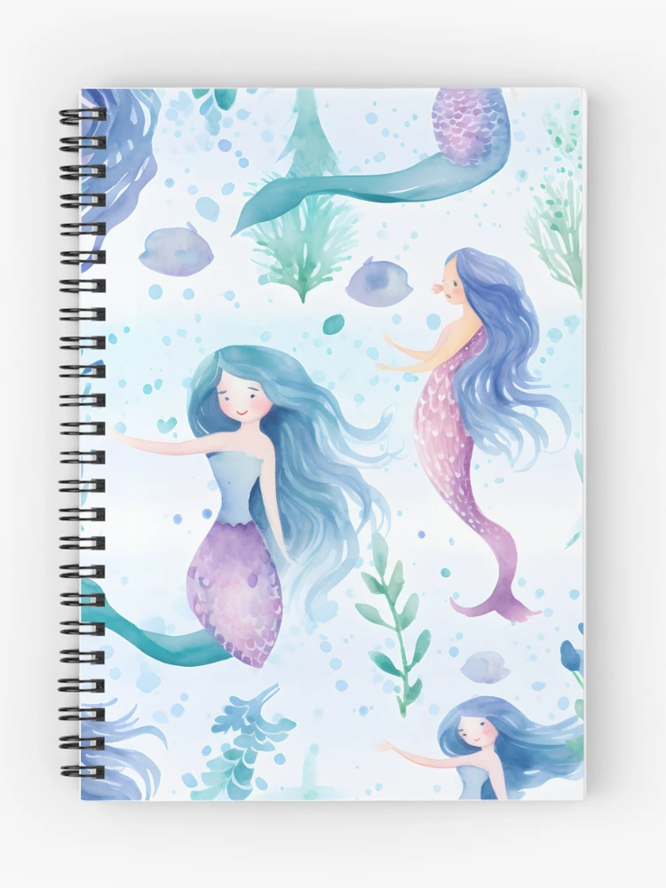 Thumbnail 1 of 3, Journal, Mermaids Pattern 6 designed and sold by DigitalPatternx.