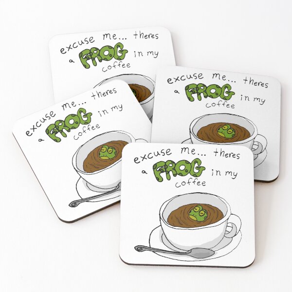 Item preview, theres a frog in my coffee designed and sold by Michael Stewart.