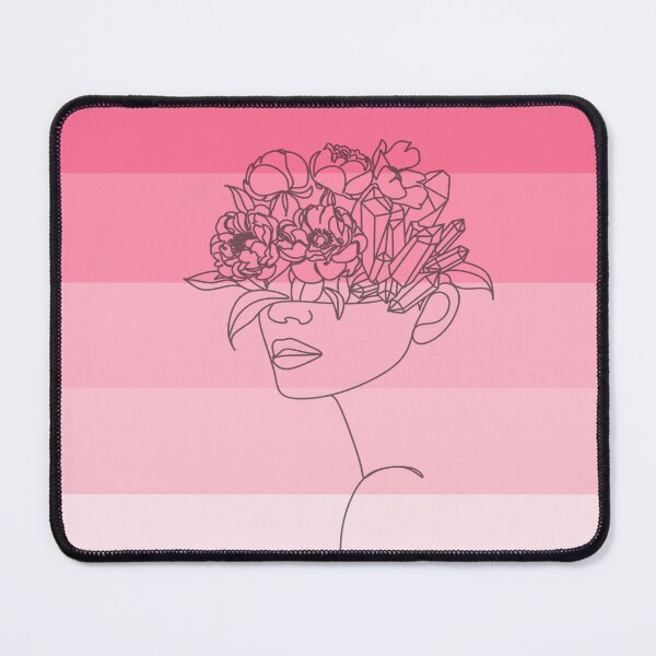 Item preview, Pink palette girl with flowers designed and sold by vitalinari.