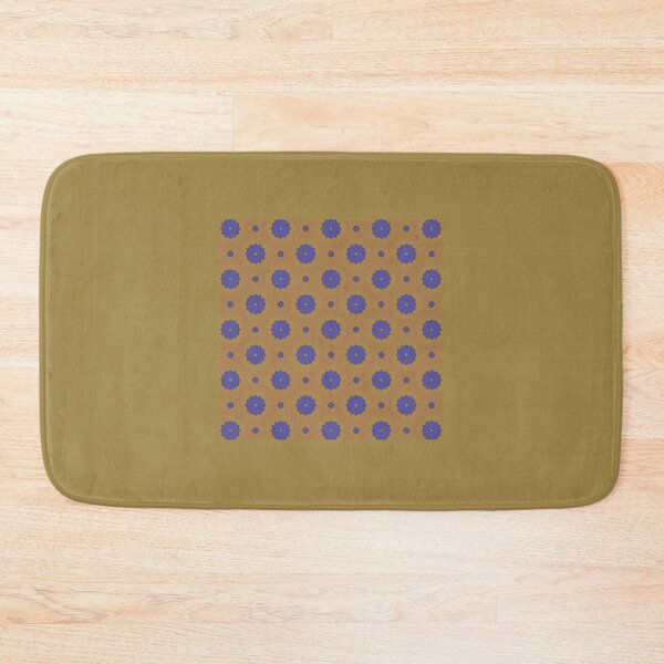 Item preview, Blue daisies on an orange background designed and sold by studio468.