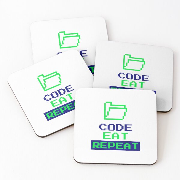 Artikelvorschau, Code-Eat-Wiederholung entworfen und verkauft von TropicalDesigna.