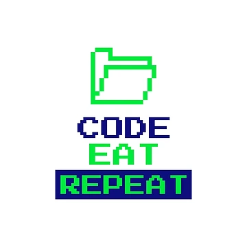 Artwork thumbnail, Code Eat Repeat by TropicalDesigna