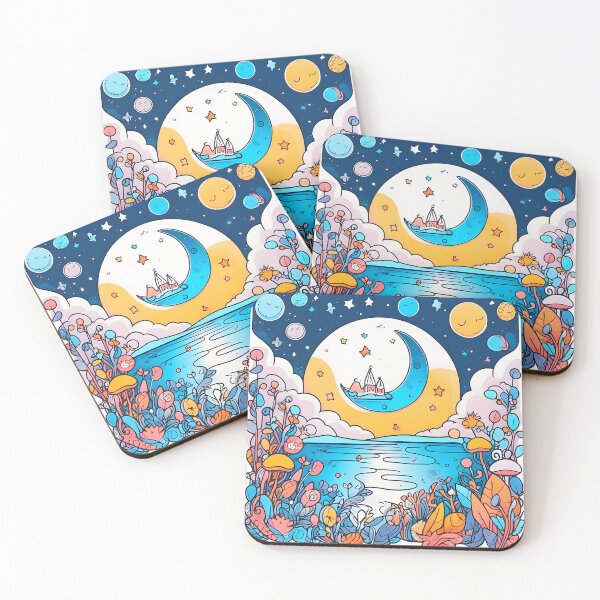 Item preview, Vibrant Moon Landscape designed and sold by SO-FU.