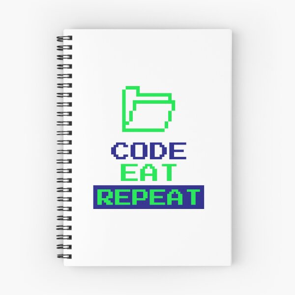 Item preview, Code Eat Repeat designed and sold by TropicalDesigna.