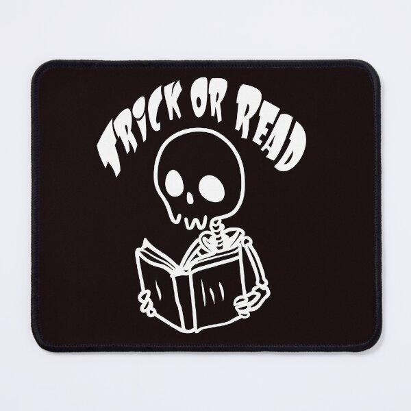Item preview, Trick or Read - White Skeleton reading a book designed and sold by PrintSoulDesign.