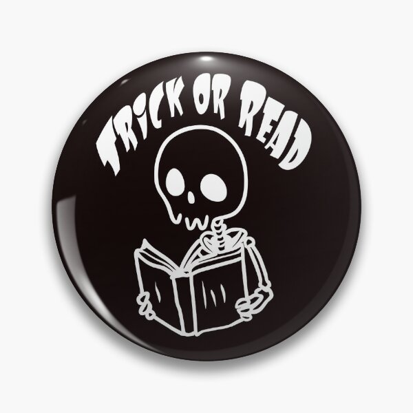 Artikelvorschau, Trick or Read – Weißes Skelett liest ein Buch entworfen und verkauft von PrintSoulDesign.