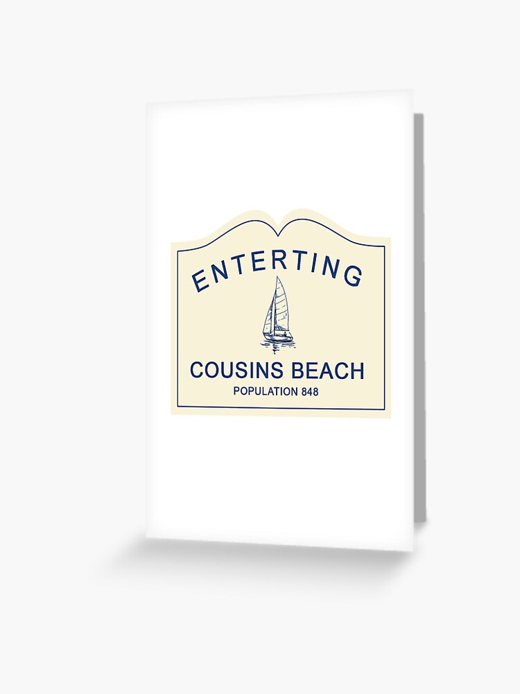 Cousins Beach The Summer I Turned Pretty Beach Sign Sticker for Sale by  two7designs