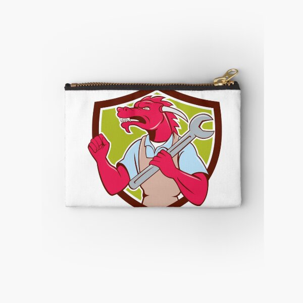 Item preview, Red Dragon Mechanic Spanner Fist Pump Shield designed and sold by patrimonio.