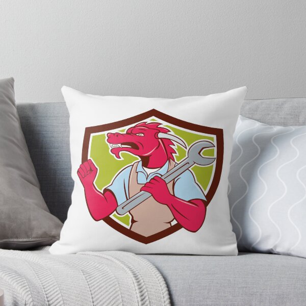 Item preview, Red Dragon Mechanic Spanner Fist Pump Shield designed and sold by patrimonio.