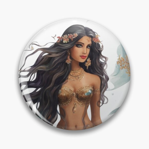 Item preview, Waxing Moon Sea Mermaid designed and sold by SirenasWorld.