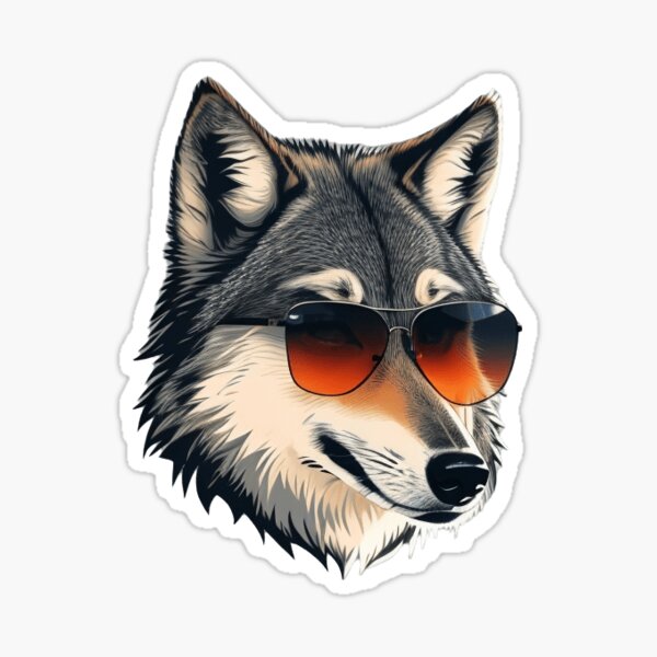 Item preview, Stylish Sunglasses Wolf designed and sold by ChromaCuts.