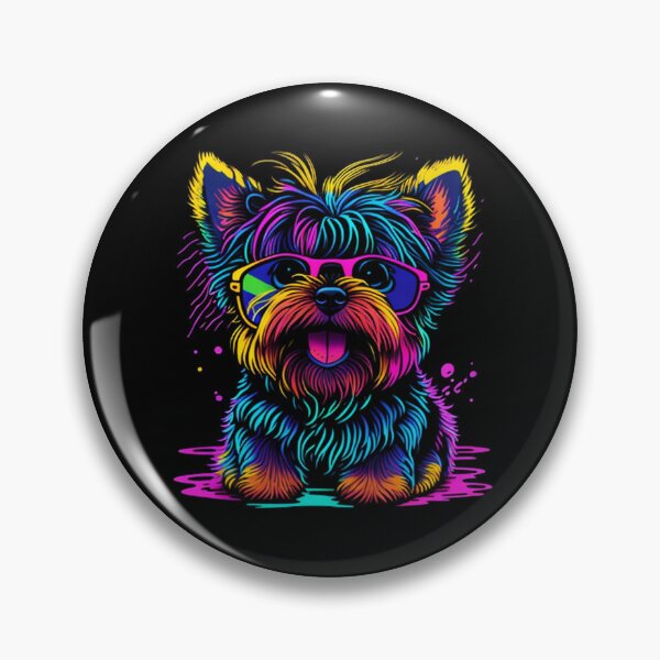 Item preview, Colorful Abstract Yorkie designed and sold by Meliafroggy.