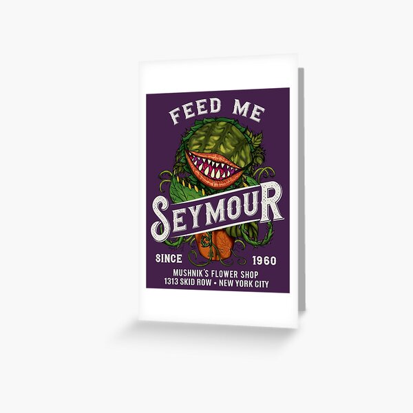 Vista previa del artículo con la obra «Dame de comer Seymour», diseñado y vendido por Alema Art.