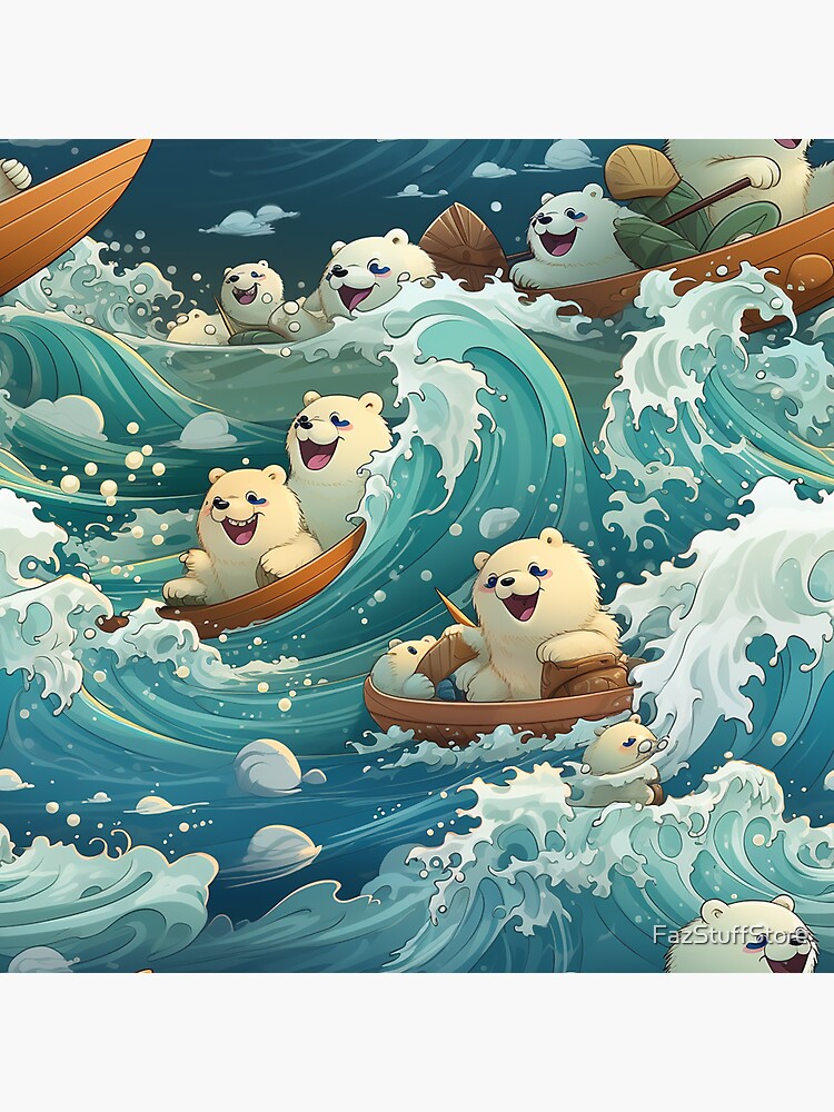 Animated Polar Bear Stickers by Lahcen Jeddour