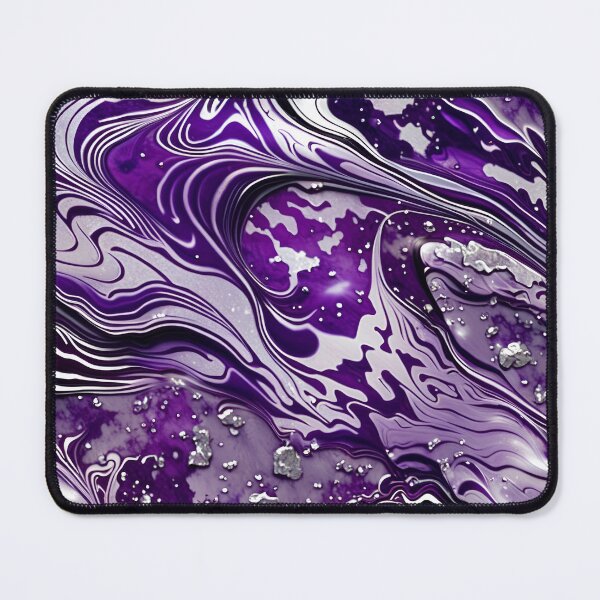Item preview, Silver & Purple Marble Symphony #6 designed and sold by BirdsnStuff.