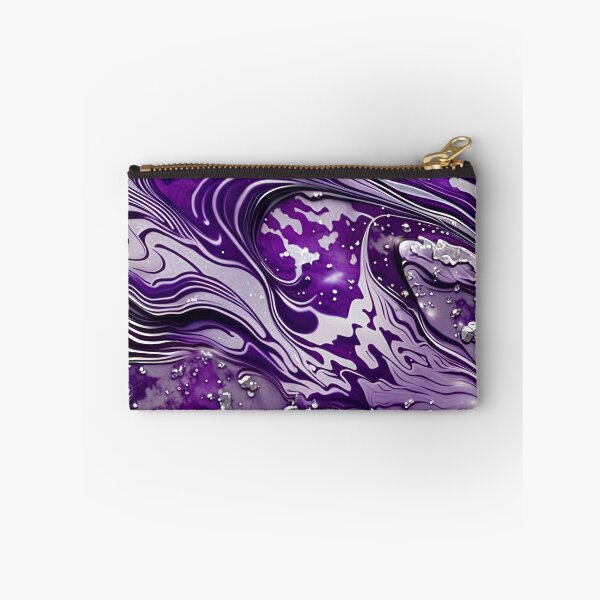 Item preview, Silver & Purple Marble Symphony #6 designed and sold by BirdsnStuff.