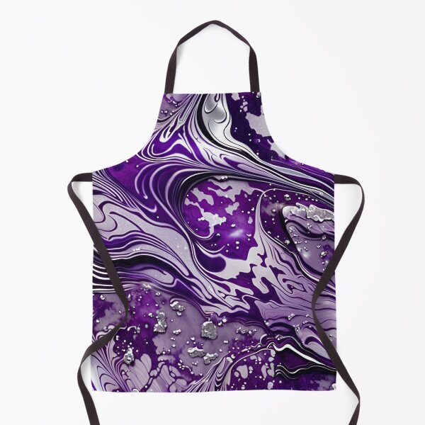 Item preview, Silver & Purple Marble Symphony #6 designed and sold by BirdsnStuff.