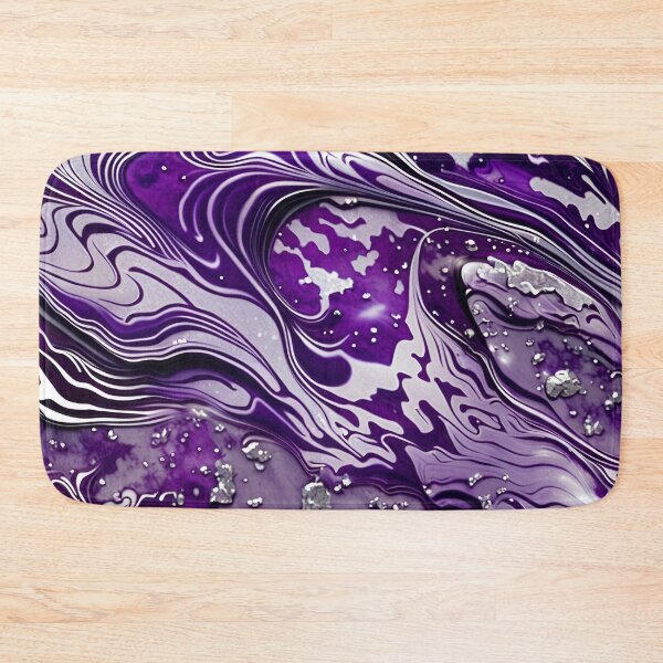 Item preview, Silver & Purple Marble Symphony #6 designed and sold by BirdsnStuff.