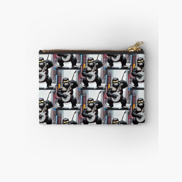 Item preview, a cool gorilla playing guitar in a big city  designed and sold by Pelzi100.