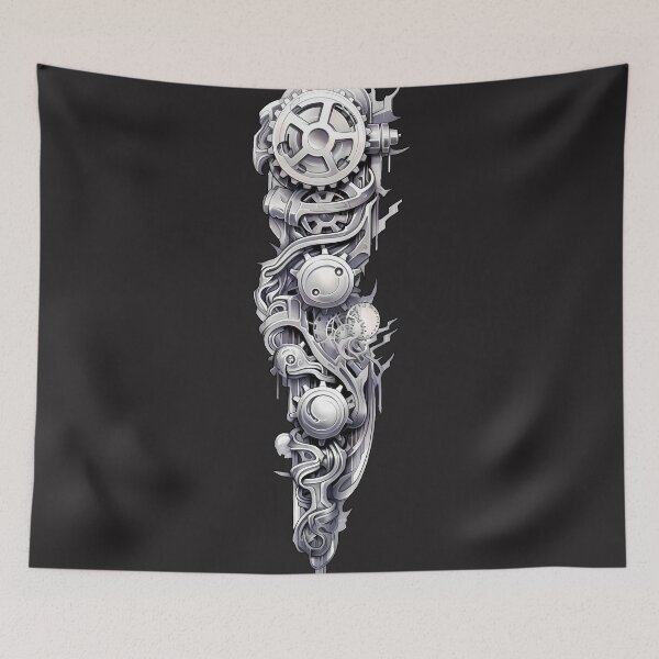 Item preview, Biomechanical Arm Tattoo design 1 designed and sold by twXstedstXckers.