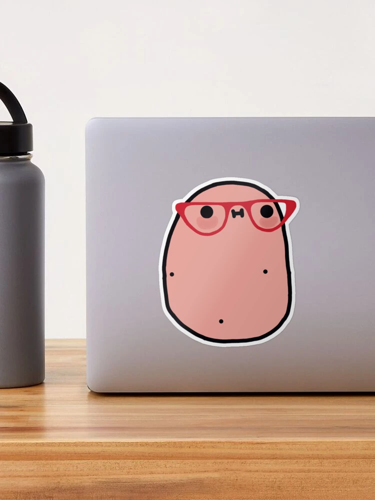 Kawaii Potato with glasses Postcard for Sale by HI-design