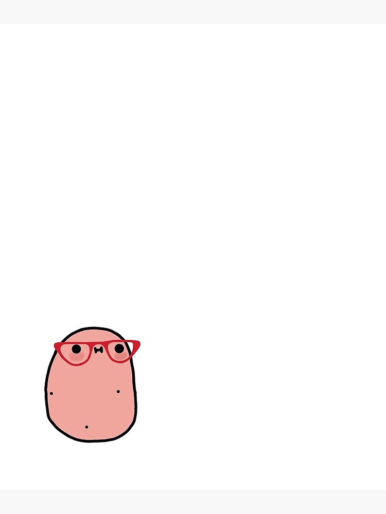 Kawaii Potato with glasses Postcard for Sale by HI-design