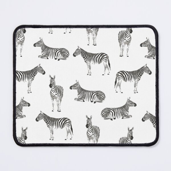 Item preview, Zebra Harmony - Minimalistic Black & White Seamless Pattern designed and sold by Acim0.
