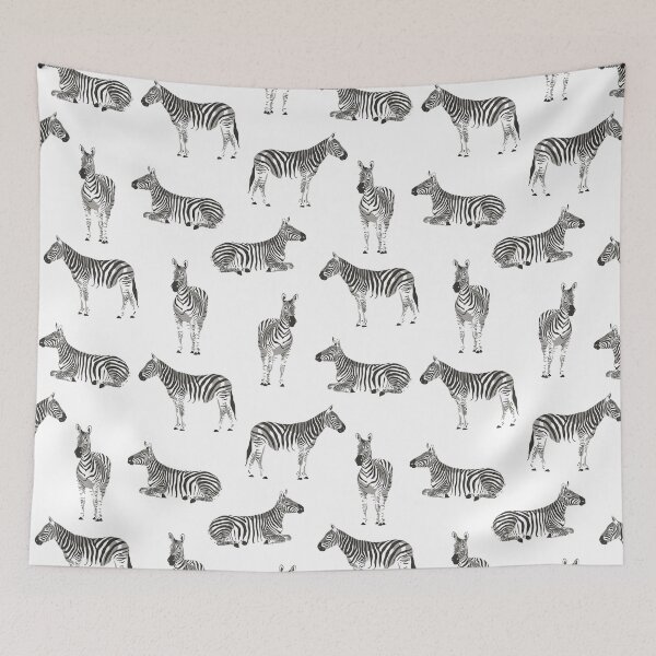 Item preview, Zebra Harmony - Minimalistic Black & White Seamless Pattern designed and sold by Acim0.