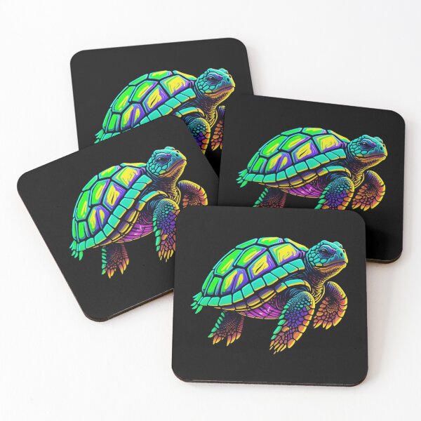 Item preview, Colorful Abstract Turtle designed and sold by Meliafroggy.