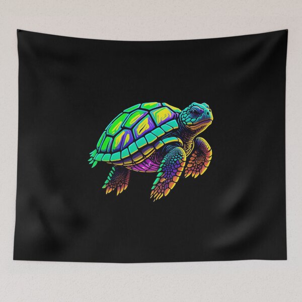 Item preview, Colorful Abstract Turtle designed and sold by Meliafroggy.