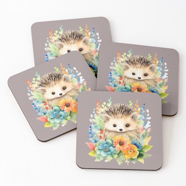 Item preview, Kawaii Hedgehog and Flower designed and sold by MarcinCollie.
