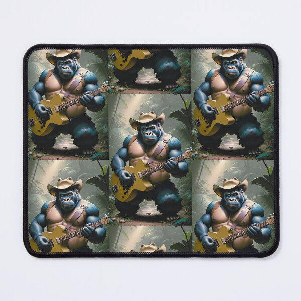 Item preview, a cool cowboy gorilla playing guitar in the jungle designed and sold by Pelzi100.