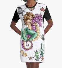 Mermaid Emily Graphic T-Shirt Dress