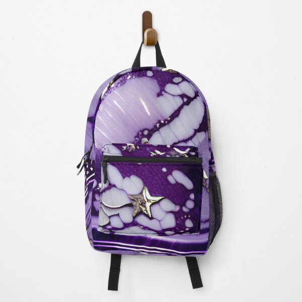 Item preview, Silver & Purple Marble Symphony #7 designed and sold by BirdsnStuff.