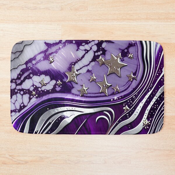 Item preview, Silver & Purple Marble Symphony #7 designed and sold by BirdsnStuff.