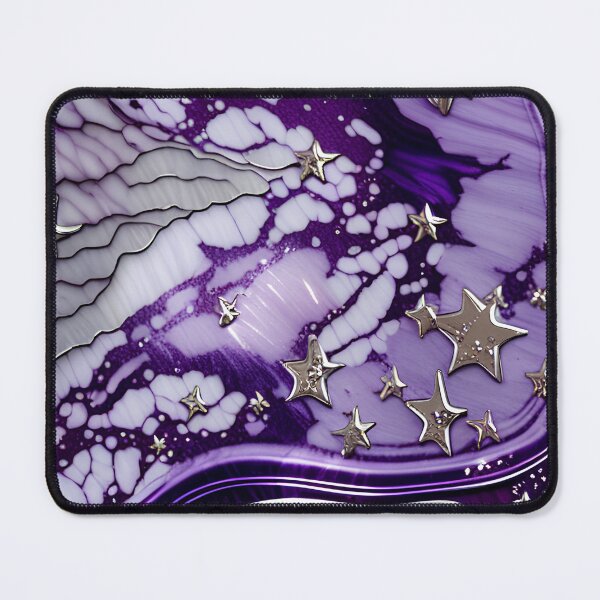 Item preview, Silver & Purple Marble Symphony #7 designed and sold by BirdsnStuff.