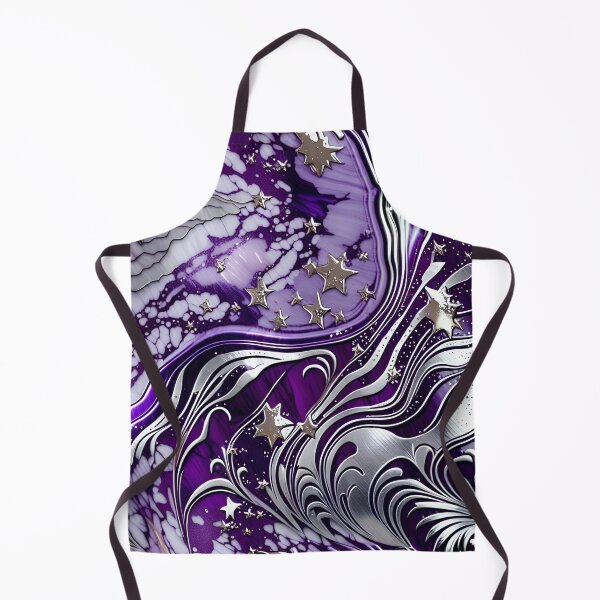 Item preview, Silver & Purple Marble Symphony #7 designed and sold by BirdsnStuff.