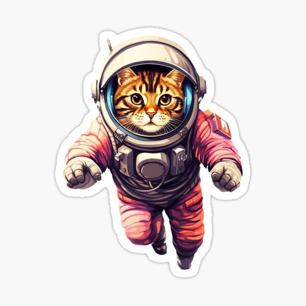 Item preview, Cute Cat Astronaut In Space designed and sold by WhiskerTailCo.
