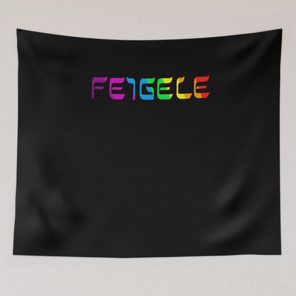 Artikelvorschau, Feiglee Rainbow Jiddisch-jüdisches hebräisches Design entworfen und verkauft von dlcbeleozq63.